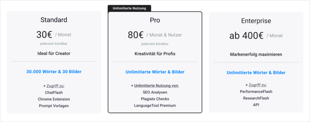 neuroflash Preise