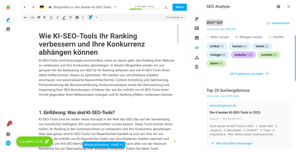 KI-SEO-Tools, neuroflash