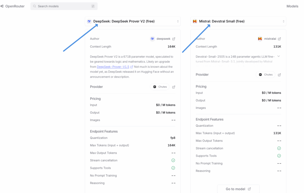 openrouter.ai KI-Modelle Vergleich