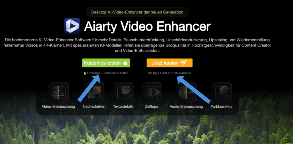 AIArty Video Enhancer screenshot