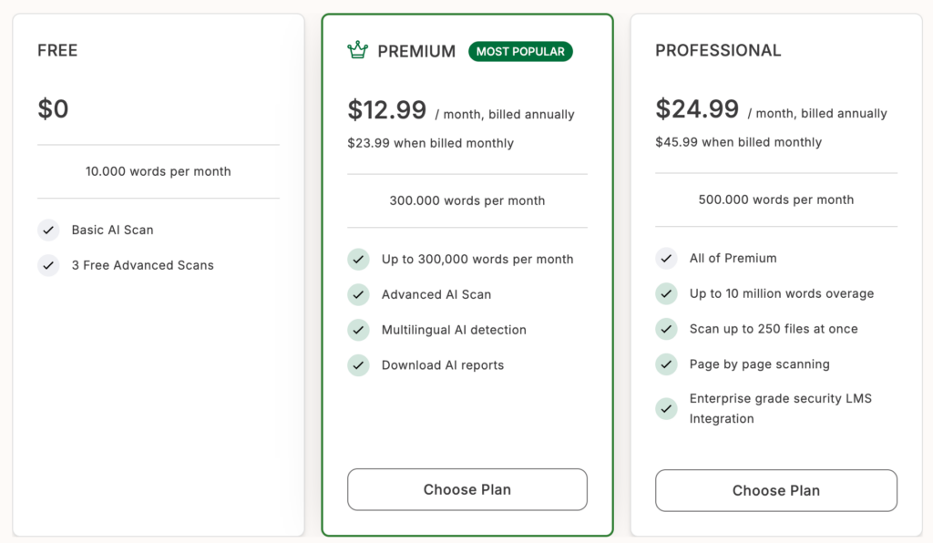 KI-Texte erkennen 2026 – welche Detektoren für Deutsch wirklich funktionieren 3 GPTZero Preise 2026 – KI-Texte erkennen Kosten